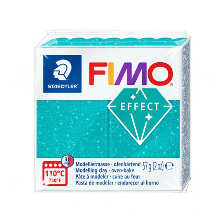 En team Op risico Grootte Fimo Effect • Galaxy turquoise (392) 57 gram • Lottes Place