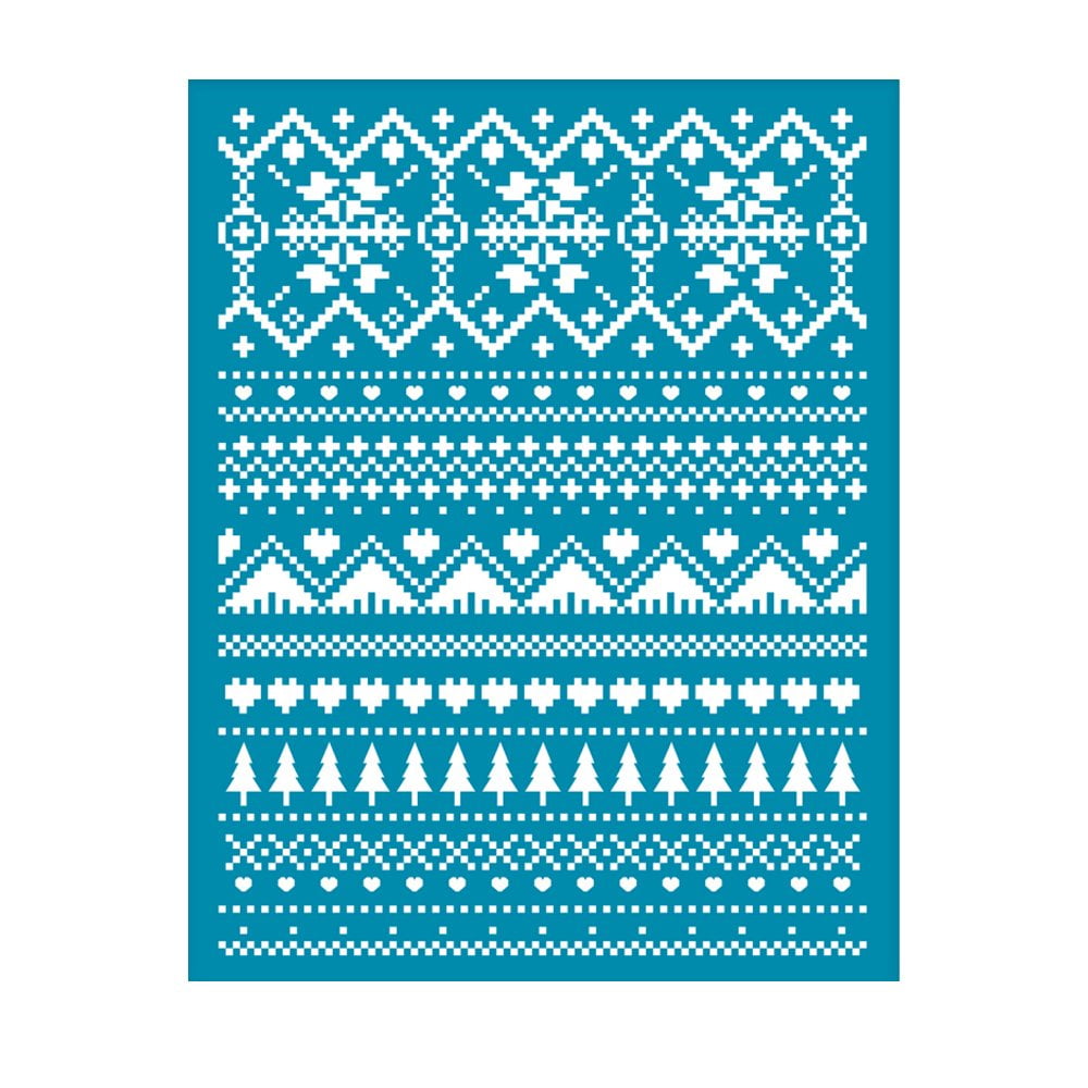 Weekendtas Factureerbaar ingewikkeld Silk screen • 12,5cmx10cm • Winter sweater • Lottes Place